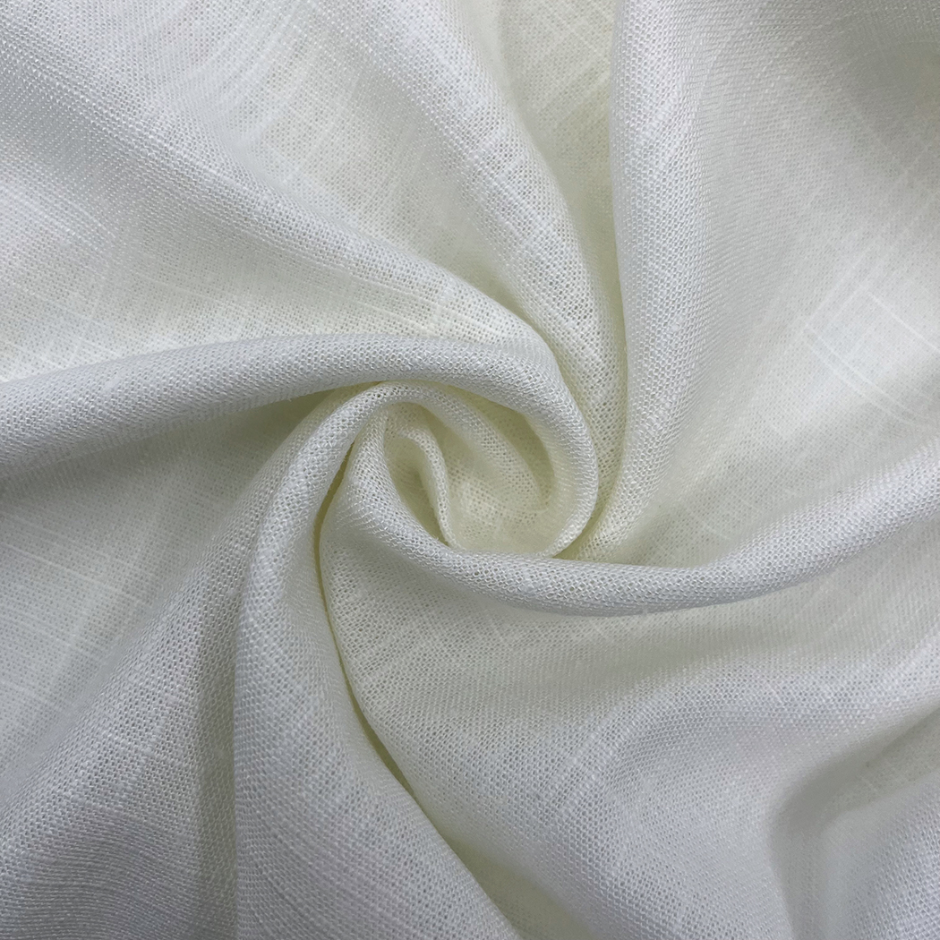 Youteng Textile Lin Mélange Série 12S Rayonne Lin Tissu Bambou Rayure Style