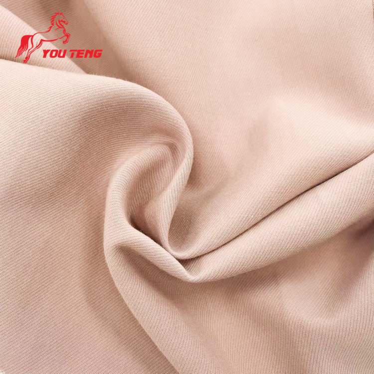 Tissu entrelacé double couche en coton humain polyester Yuteng Textile